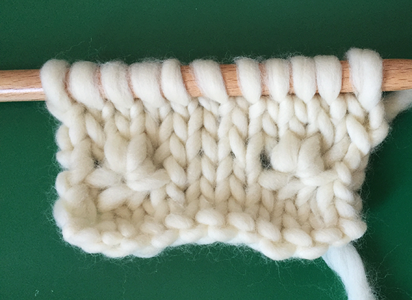 How to knit knot stitch