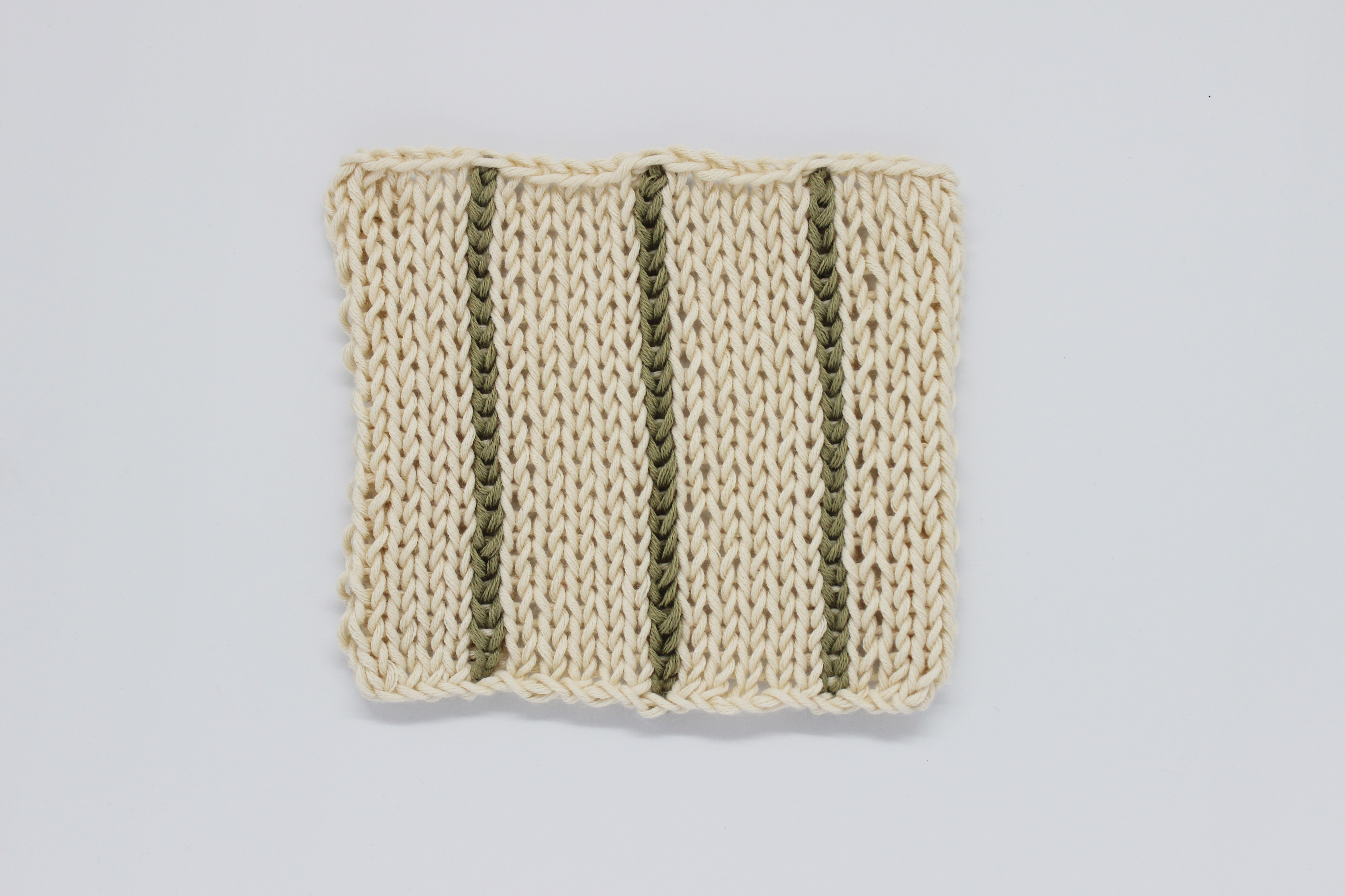 KNITTING PATTERN Barbed Wire Fence Dishcloth, Knit Dishcloth